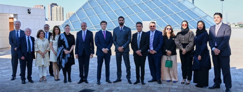 Prince Aly Muhammad pictured at Aga Khan Museum with staff and other dignitaries  2025-06-12